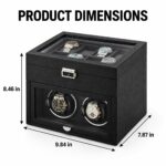 Aerion C404 2+8 Vertical Automatic Watch Winder with Storage, with Japanese Motor - Image 7