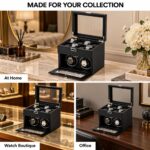 Aerion C404 2+8 Vertical Automatic Watch Winder with Storage, with Japanese Motor - Image 3