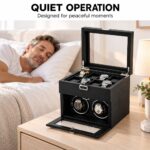 Aerion C404 2+8 Vertical Automatic Watch Winder with Storage, with Japanese Motor - Image 2