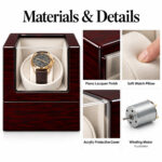 Aerion S105 Luxury Automatic Watch Winder Box, Japanese Motor - Image 3