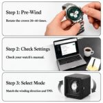 Aerion S104 Luxury Single Watch Winder for Automatic Watches, with Japanese Motor & LED - Image 2