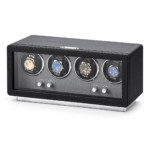 Aerion V303 Luxury 4 Watch Winder with LED Light, Japanese Motor 5 Rotation Modes
