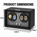 Aerion V302 Vertical 4 Watch Winder for Automatic Watches, Japanese Quiet Motor - Image 7