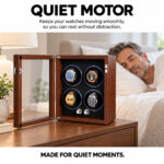 Aerion V304 Luxury 4 Watch Winder Tower for Automatic Watches, Japanese Quiet Motor - Image 2