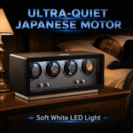 Aerion V303 Luxury 4 Watch Winder with LED Light, Japanese Motor 5 Rotation Modes - Image 2