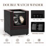 Aerion D201 Luxury Double Watch Winder, Automatic Watch Winder Box with Japanese Quiet Motor - Image 4