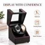 Aerion D201 Luxury Double Watch Winder, Automatic Watch Winder Box with Japanese Quiet Motor - Image 6