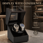 Aerion D201 Luxury Double Watch Winder, Automatic Watch Winder Box with Japanese Quiet Motor - Image 5
