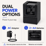 Aerion D202 Luxury Double Watch Winder, Automatic Watches with LED Light & Japanese Quiet Motor - Image 6