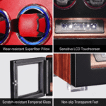 Aerion L501 Luxury Fingerprint Double Watch Winder Cabinet - Image 3