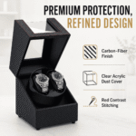 Aerion D201 Luxury Double Watch Winder, Automatic Watch Winder Box with Japanese Quiet Motor - Image 9