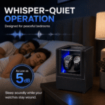 Aerion D202 Luxury Double Watch Winder, Automatic Watches with LED Light & Japanese Quiet Motor - Image 3