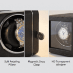Aerion S104 Luxury Single Watch Winder with LED & Auto Stop - Image 3