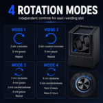 Aerion D202 Luxury Double Watch Winder, Automatic Watches with LED Light & Japanese Quiet Motor - Image 5