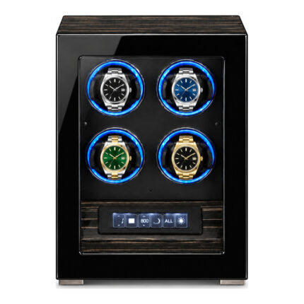 Aerion L502 Luxury Four Watch Winder with Touchscreen and LED Lighting