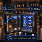 Aerion L502 Luxury Four Watch Winder with Touchscreen and LED Lighting - Image 4