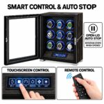 Aerion Fingerprint Lock 9 Watch Winders, LCD Remote Control - Image 3