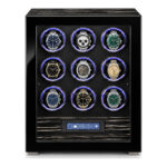Aerion L504 Luxury 9-Watch Winder with Touchscreen and LED Lighting