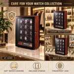 Aerion L505 Luxury 12-Watch Winder with Touchscreen and LED Lighting - Image 3