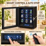 Aerion L504 Luxury 9-Watch Winder with Touchscreen and LED Lighting - Image 3