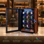 Aerion L505 Luxury 12-Watch Winder with Touchscreen and LED Lighting - Image 6